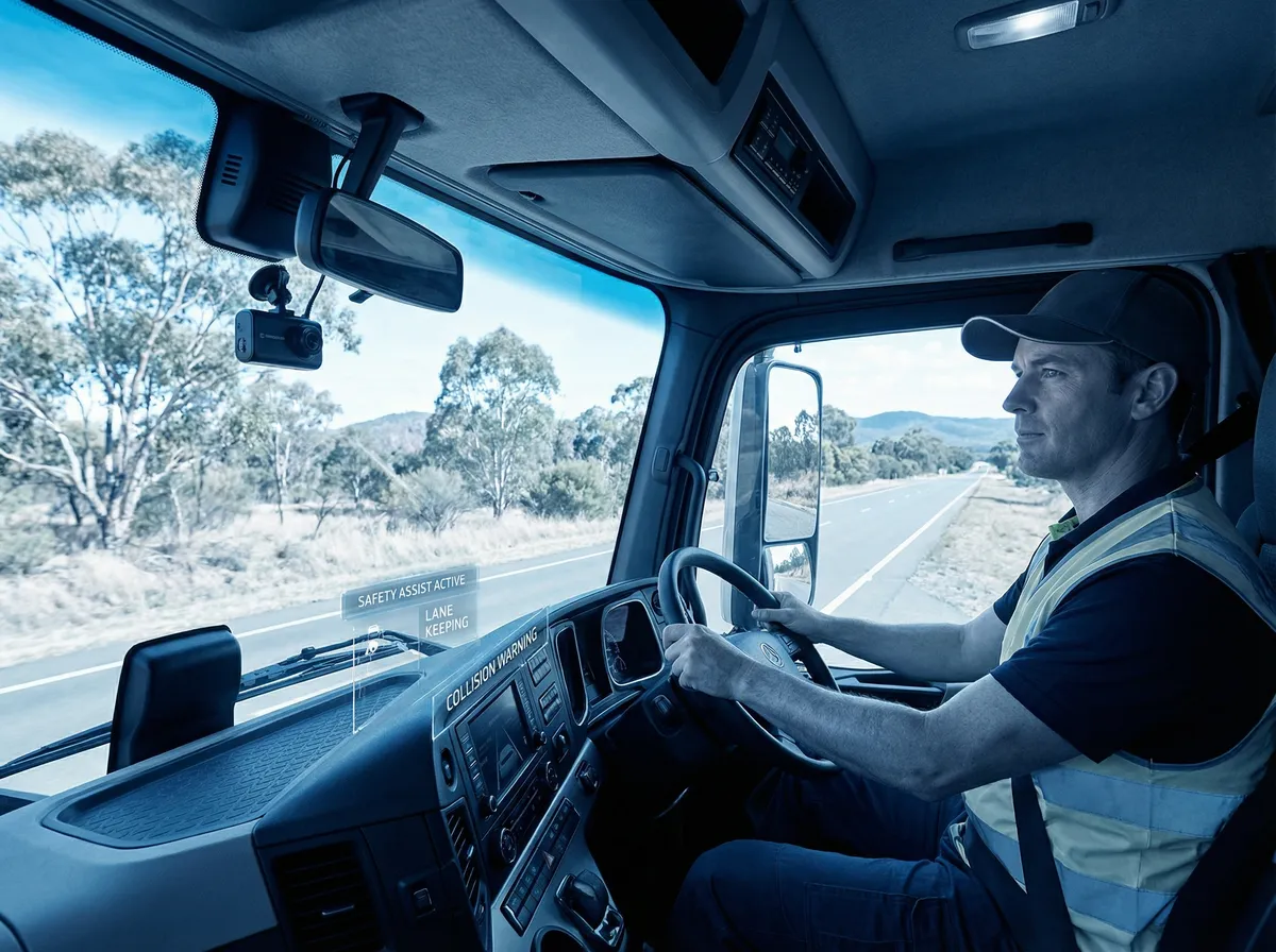 Driver management showing AI-powered safety monitoring and dashcam