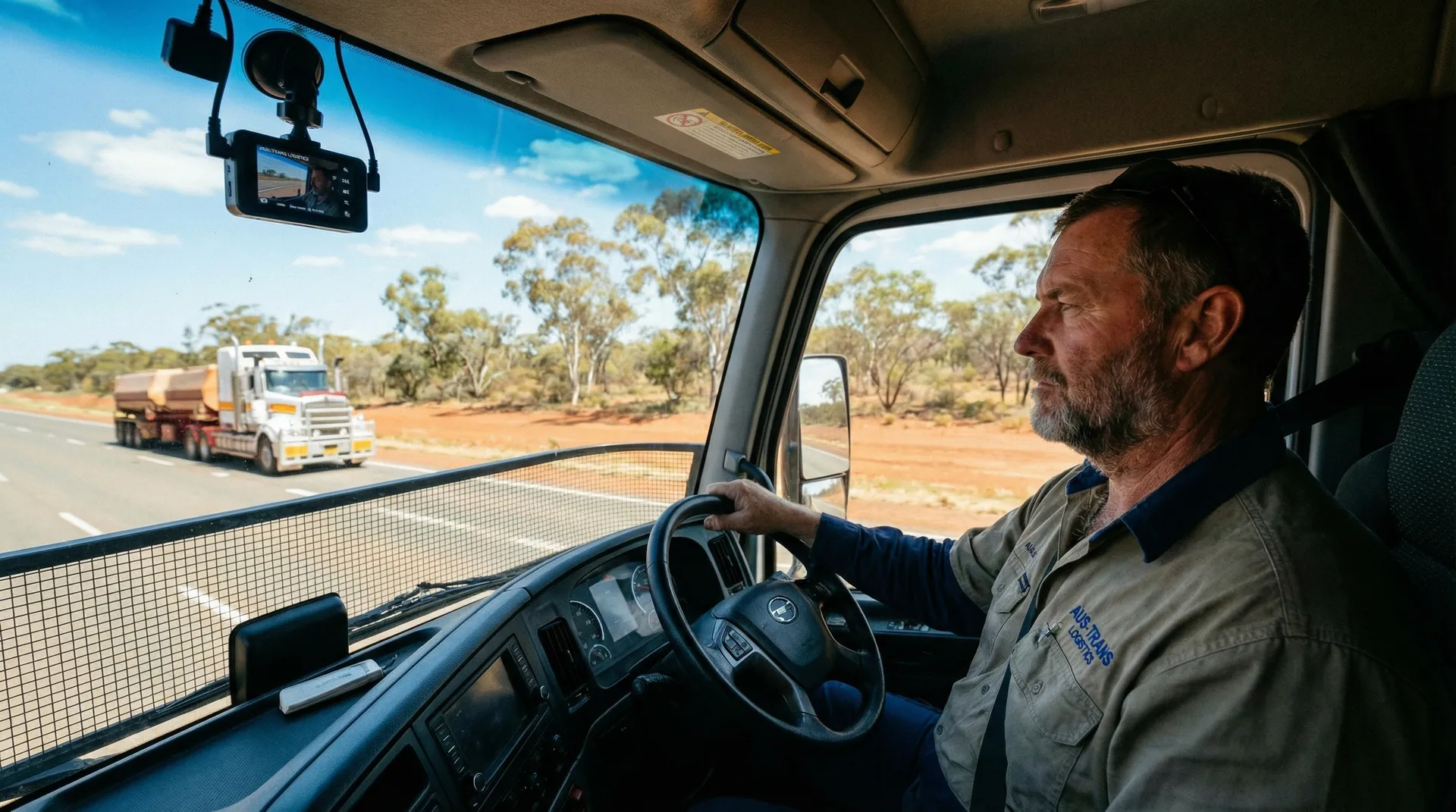 Driver-facing camera system monitoring in-cab behaviour with AI-powered fatigue and distraction alerts