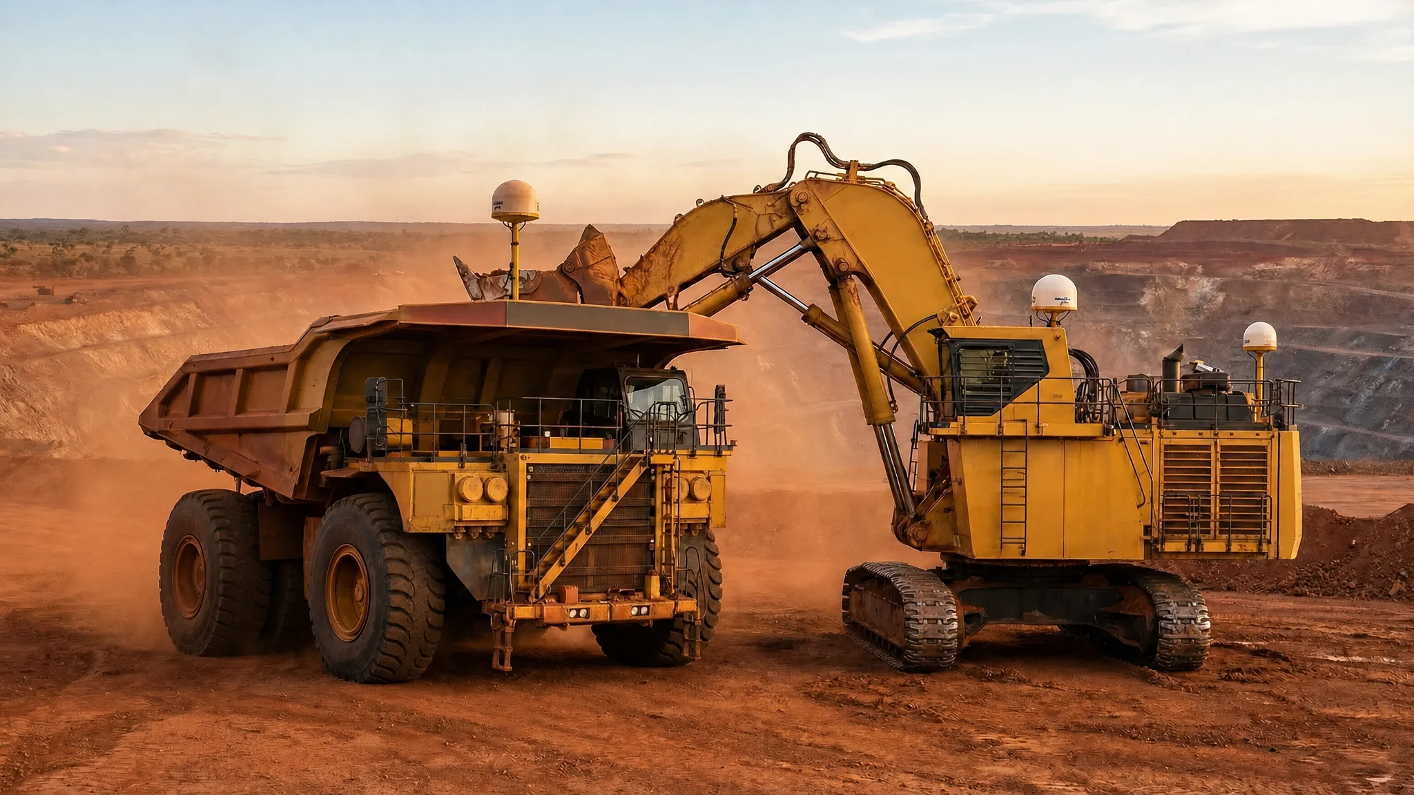 GPS tracking for construction plant including excavators, loaders, and earthmoving machines on building sites