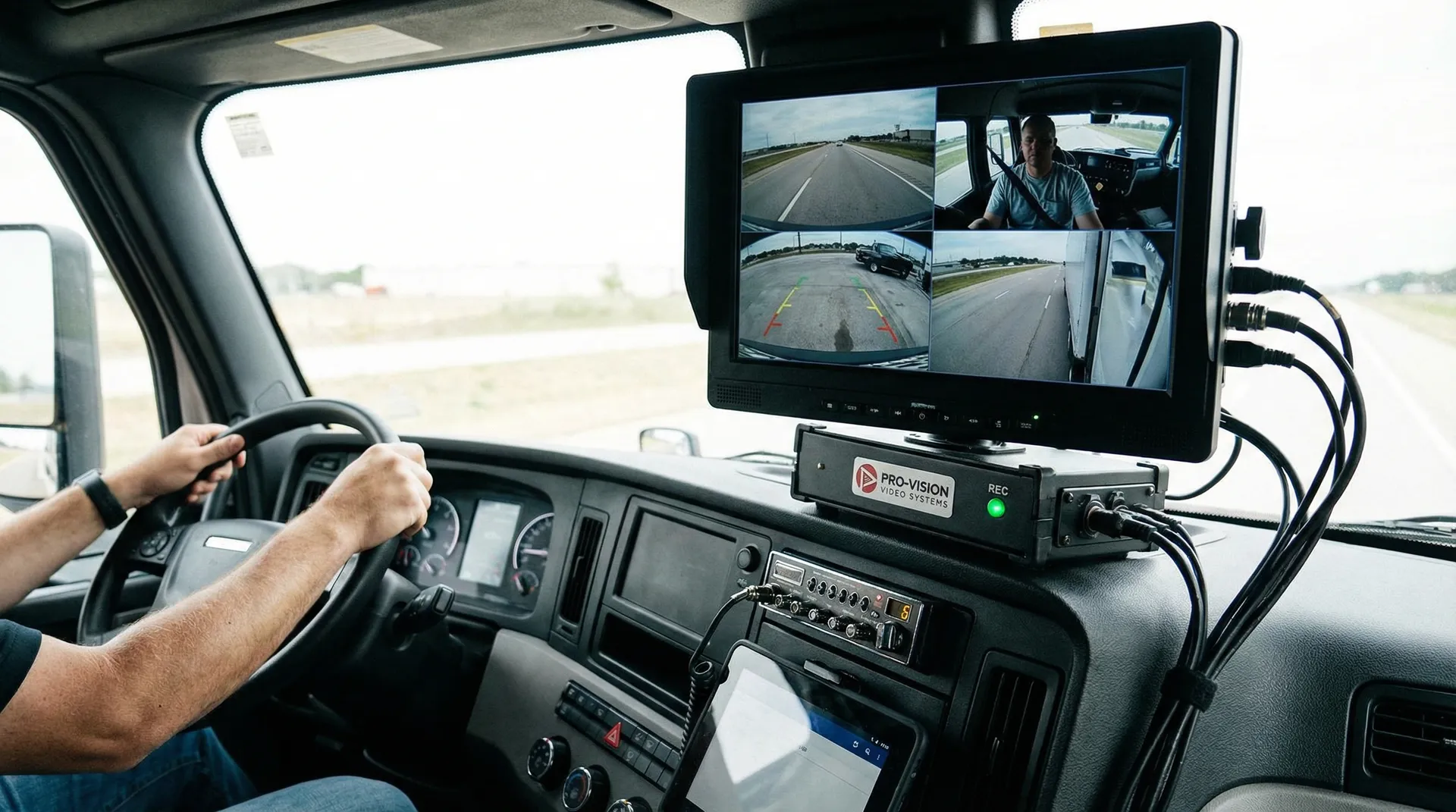 Mobile digital video recorder system with multi-channel camera recording for fleet vehicles and heavy transport