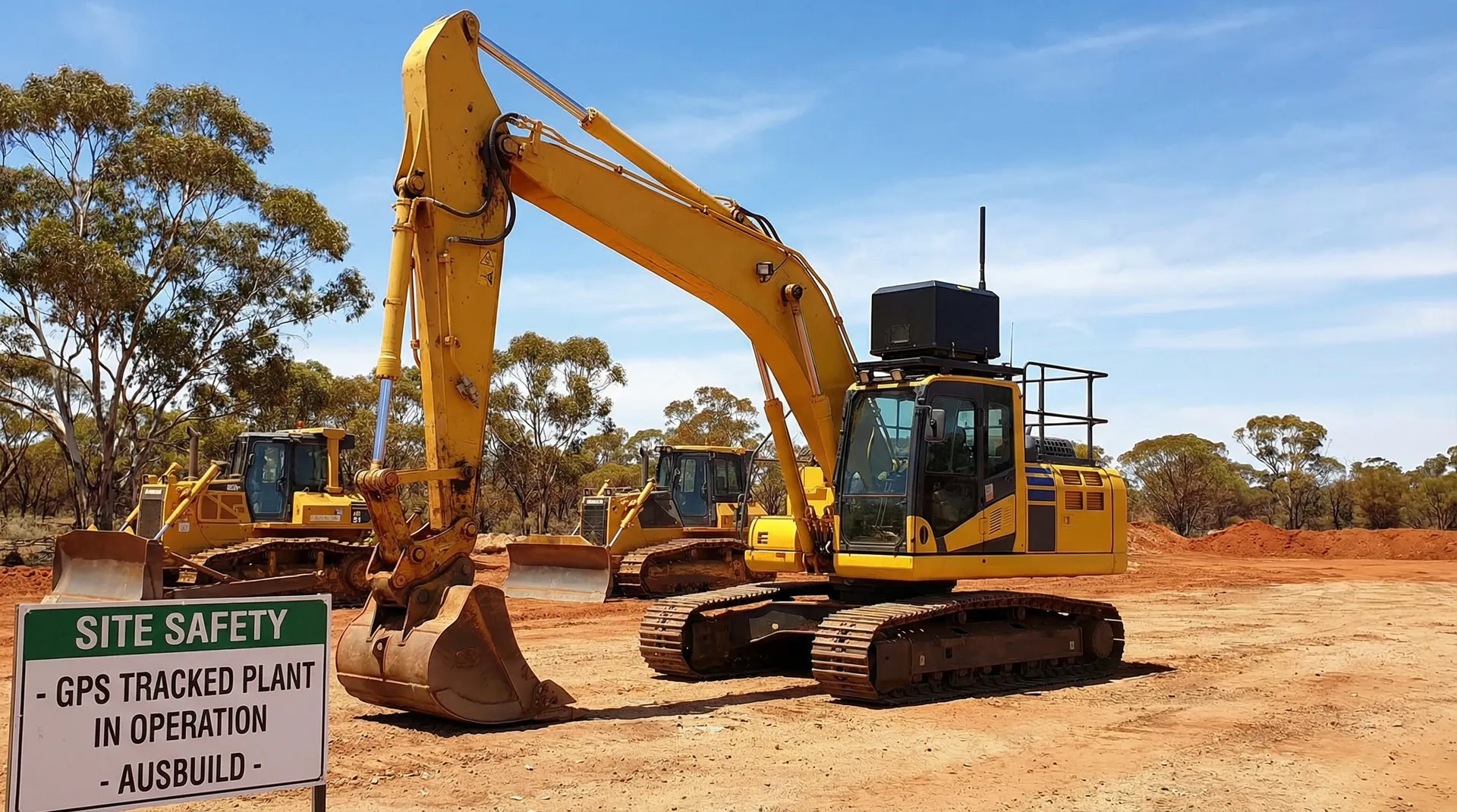GPS plant and equipment tracking for construction machinery, forklifts, and industrial assets on site