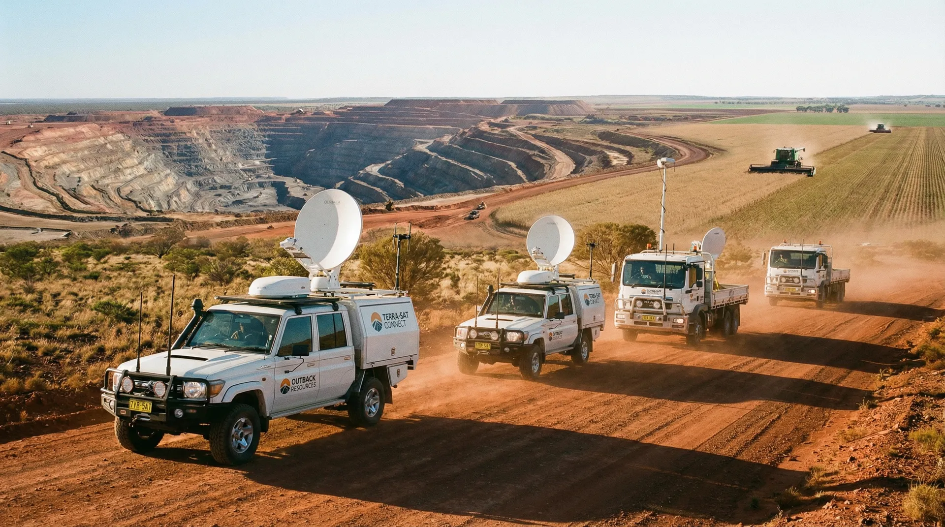 Remote fleet management solution for vehicles operating in rural and outback Australian locations with satellite connectivity