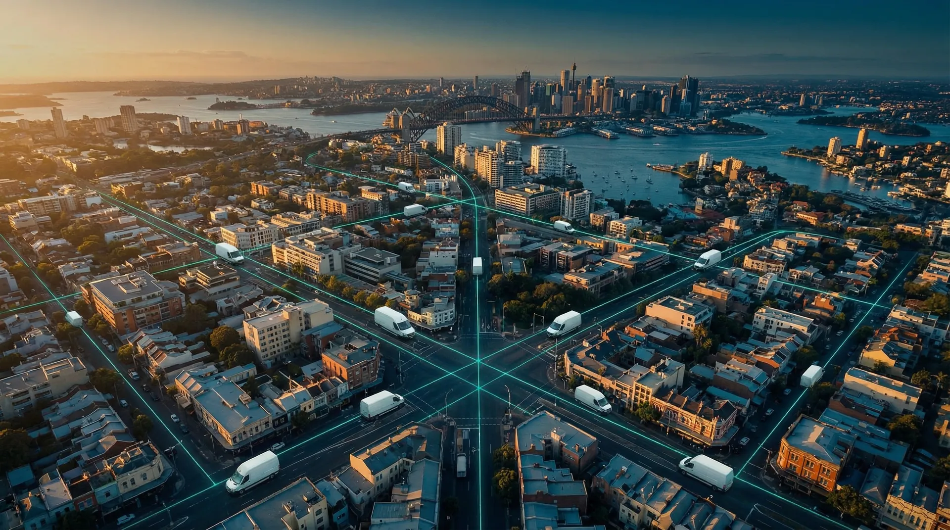 Route optimisation software Australia displaying efficient delivery route planning and real-time traffic optimization for fleet vehicles