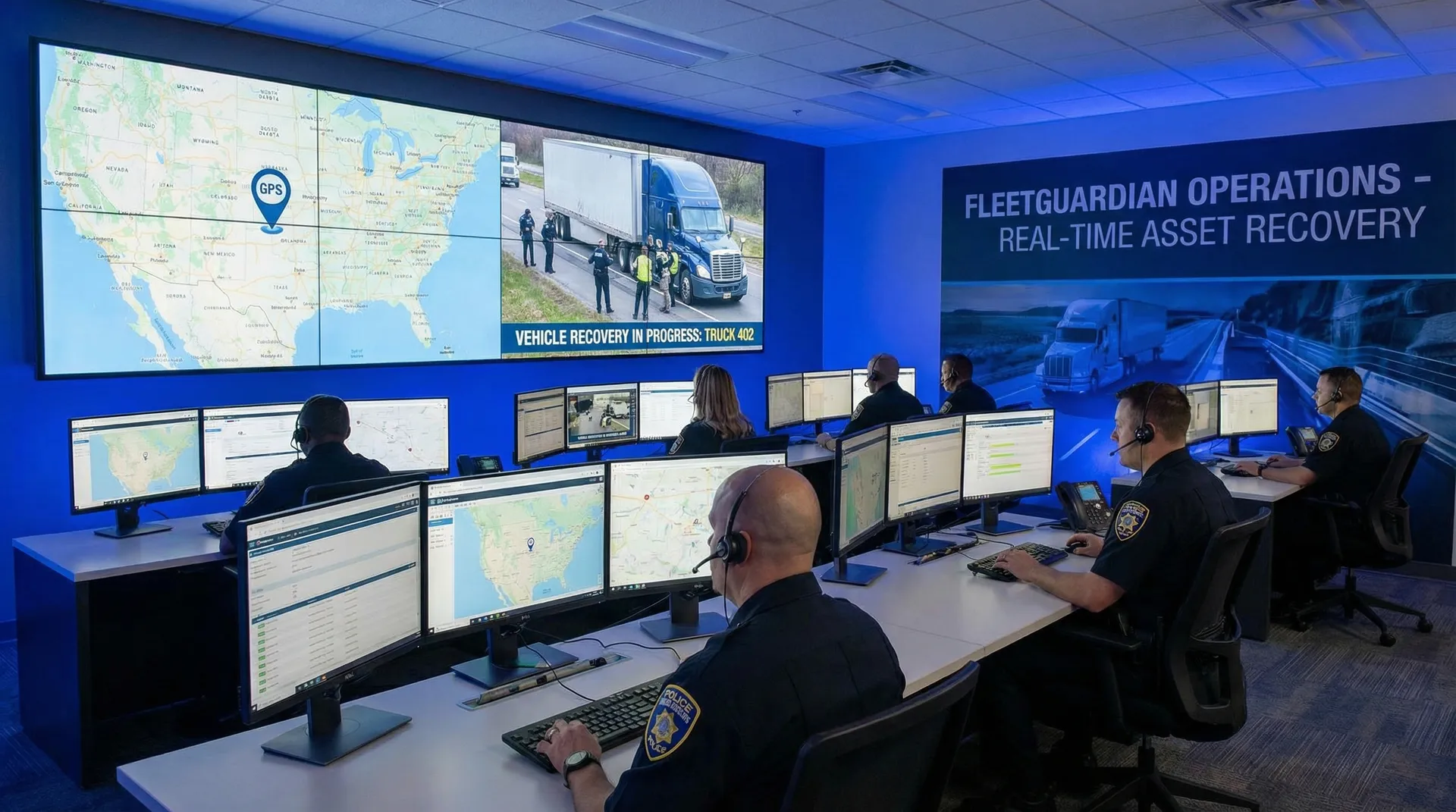 Stolen vehicle recovery system with GPS tracking, immobilisation alerts, and real-time location for law enforcement