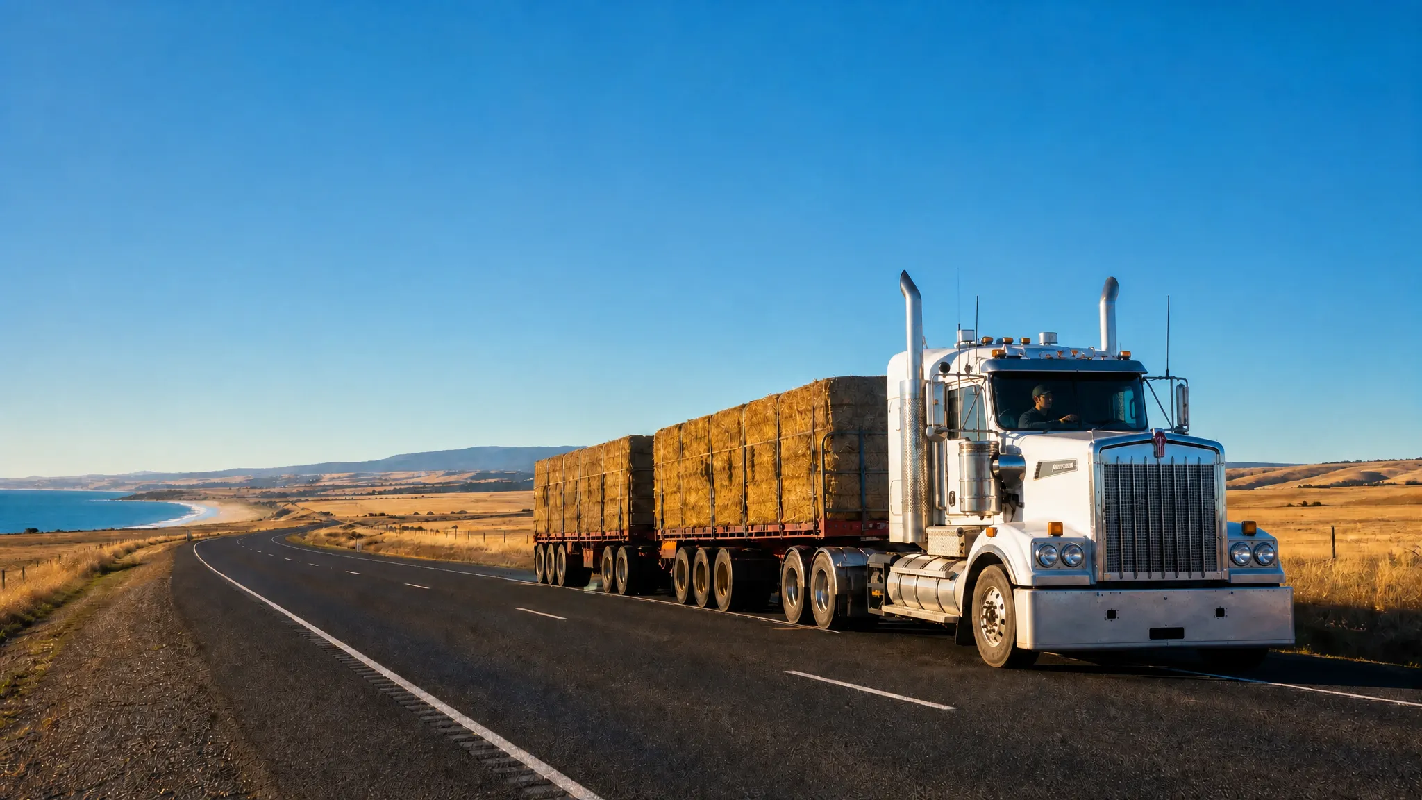Vehicle tracking software showing a live map of a commercial fleet across Australia