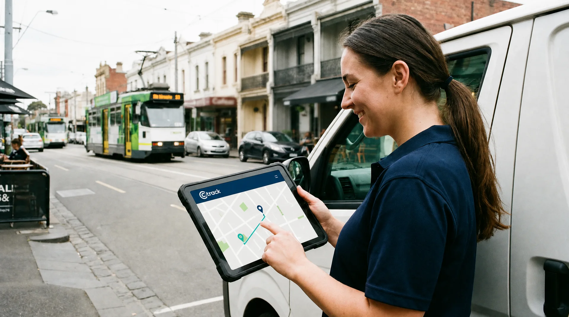 Job dispatch software assigning tasks to drivers with real-time scheduling, ETA updates, and proof of delivery