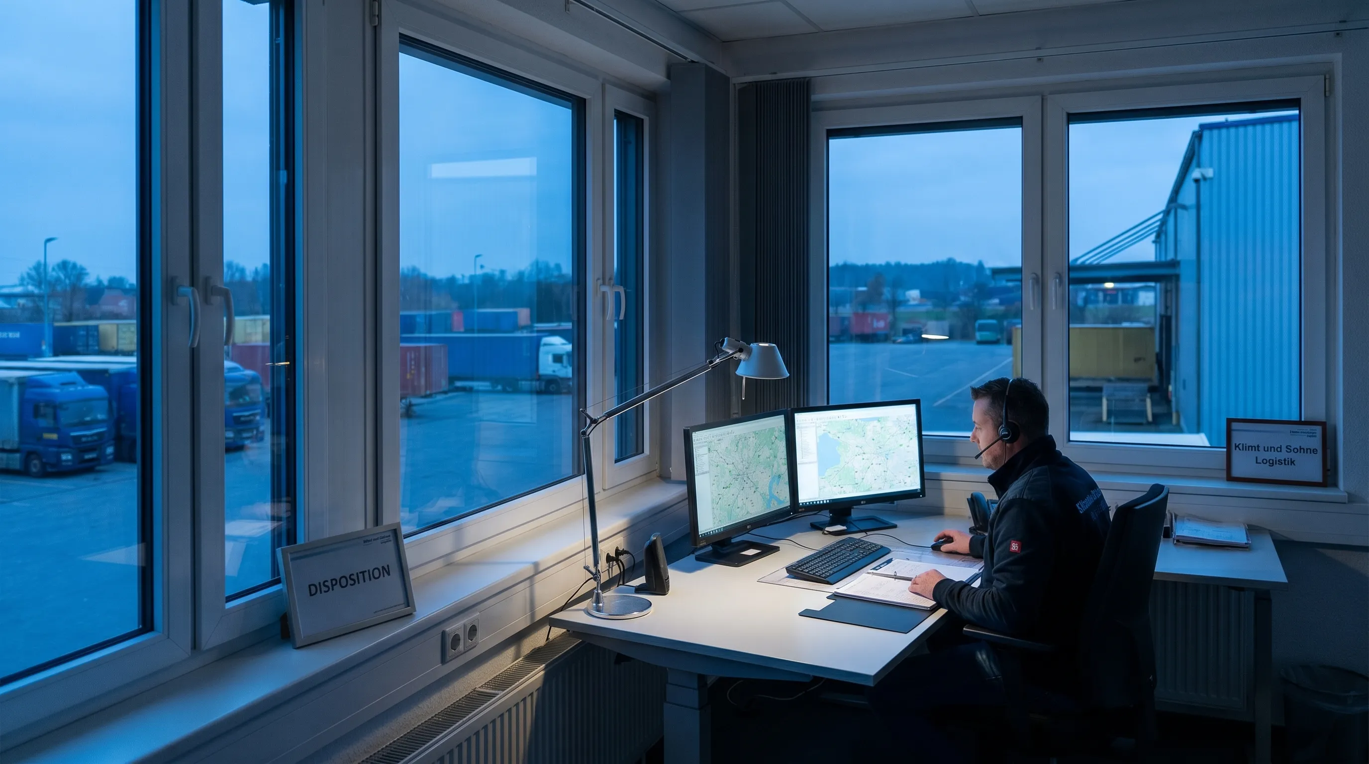 Disposition mit Flottenmanagement und Routenübersicht
