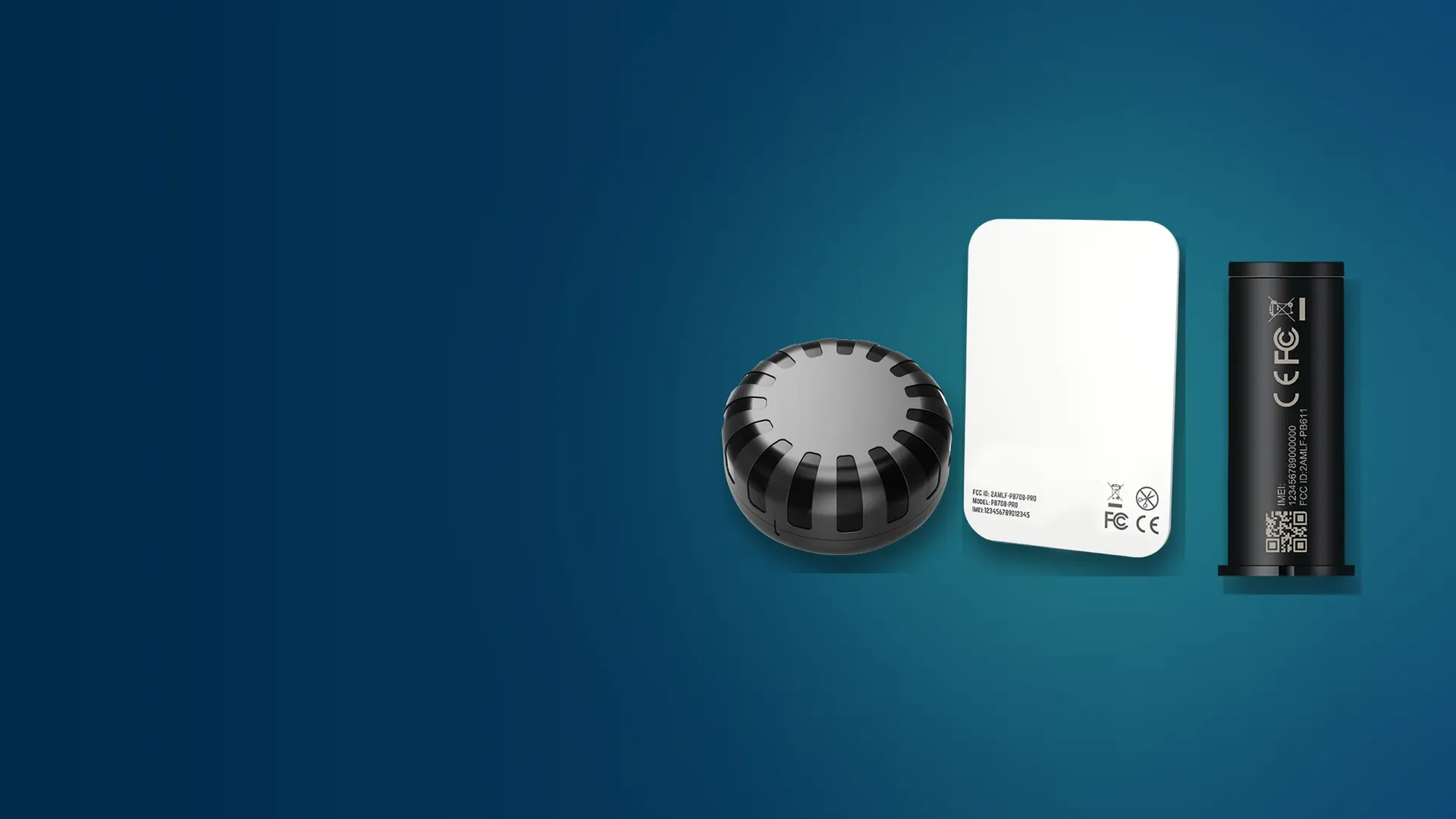 Findr Cobble, Findr Badge en Findr Move naast elkaar