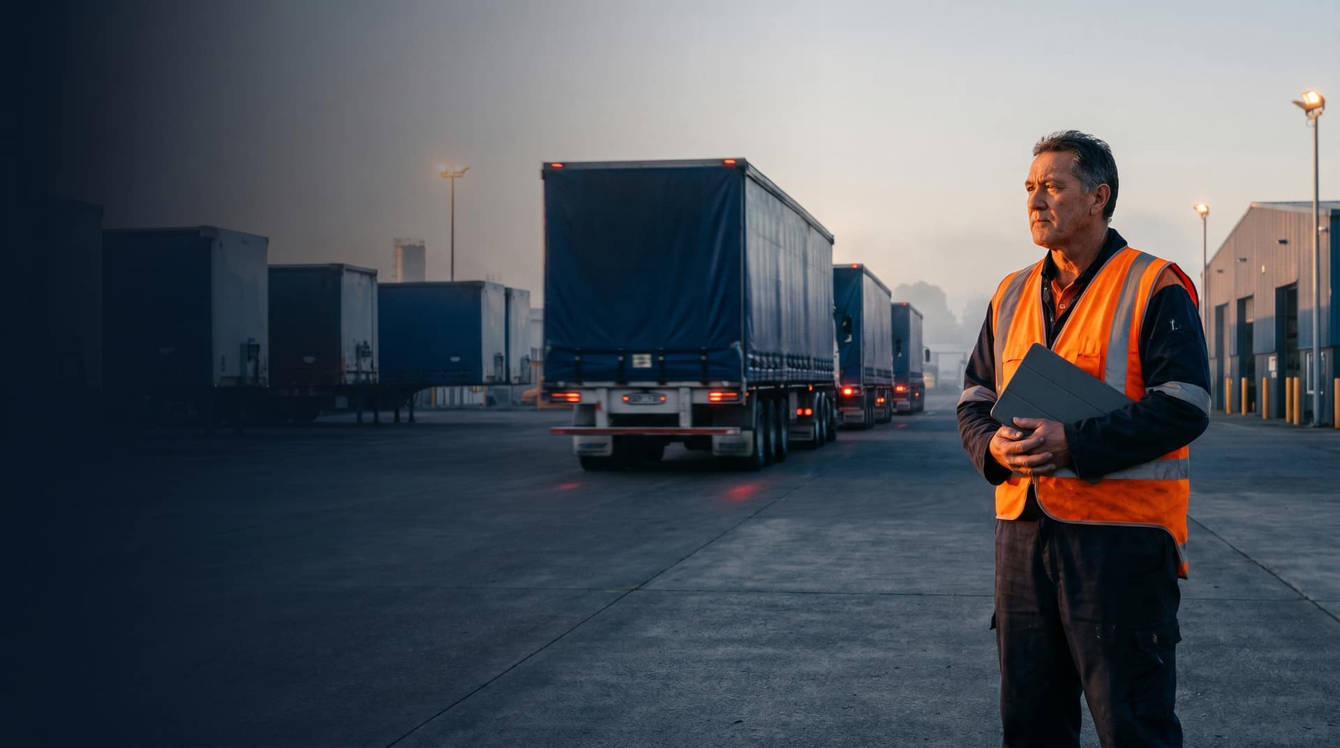 Crystal fleet management platform screens in a New Zealand fleet operations control room