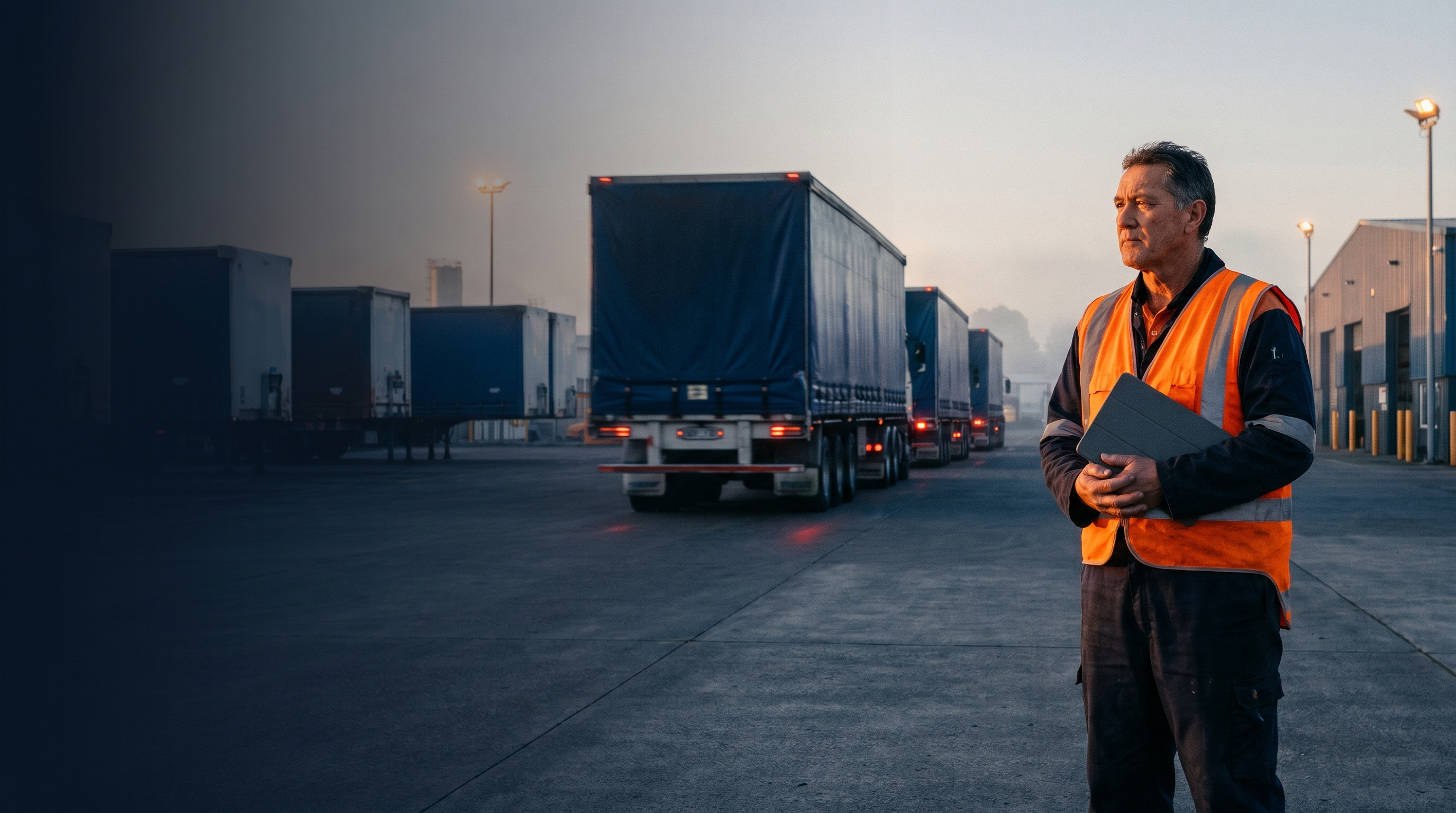 Crystal fleet management platform screens in a New Zealand fleet operations control room