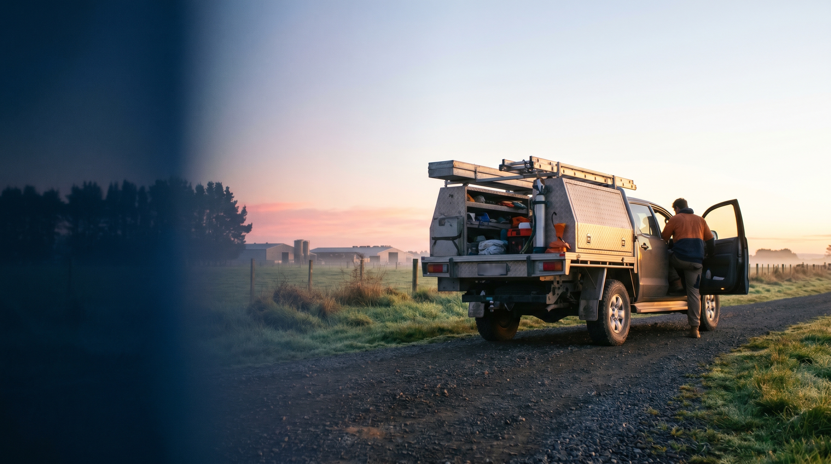 GPS vehicle tracking dashboard showing live vehicle locations on a New Zealand map for commercial fleet operators